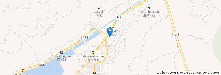 Mapa de ubicacion de 福寿会宇都宮病院 en Japão, 愛媛県, 八幡浜市.