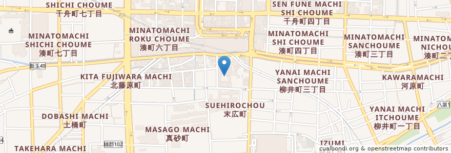 Mapa de ubicacion de 私立聖カタリナ女子高等学校永代校舎 en 일본, 에히메현, 松山市.