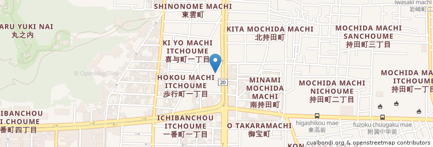 Mapa de ubicacion de 立命会村上循環器科病院 en 일본, 에히메현, 松山市.