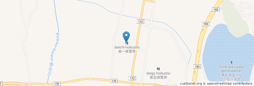 Mapa de ubicacion de 第一保育所 en 日本, 香川県, 高松市.