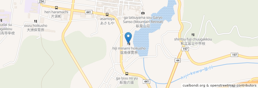 Mapa de ubicacion de 肱南保育所 en Japão, 愛媛県, 大洲市.