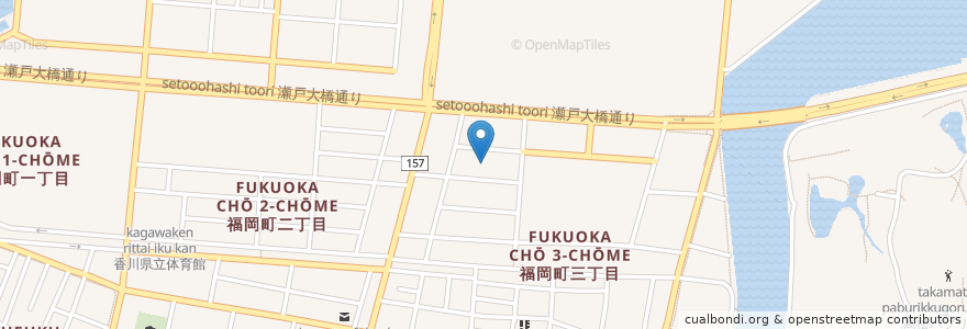 Mapa de ubicacion de 自動車事故対策機構高松主管支所 en Japan, Kagawa Prefecture, Takamatsu.