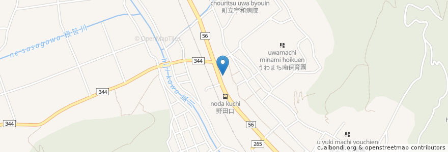 Mapa de ubicacion de 西予市消防本部 en Japon, Préfecture D'Ehime, 西予市.