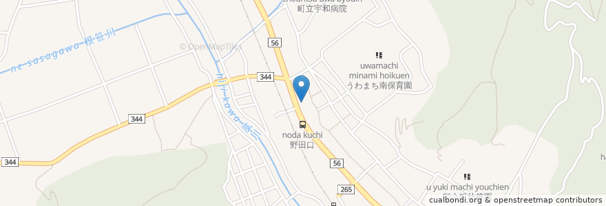 Mapa de ubicacion de 西予市消防署 en Japon, Préfecture D'Ehime, 西予市.