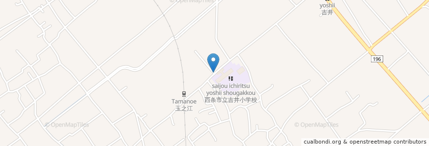 Mapa de ubicacion de 西条西警察署吉井駐在所 en Japón, Prefectura De Ehime, 西条市.
