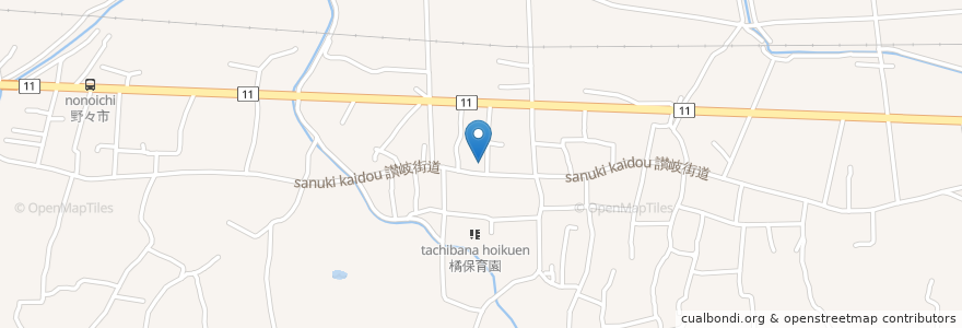 Mapa de ubicacion de 西条警察署橘駐在所 en Japón, Prefectura De Ehime, 西条市.