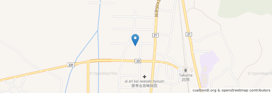 Mapa de ubicacion de 詫間町立松崎保育所 en Jepun, 香川県, 三豊市.