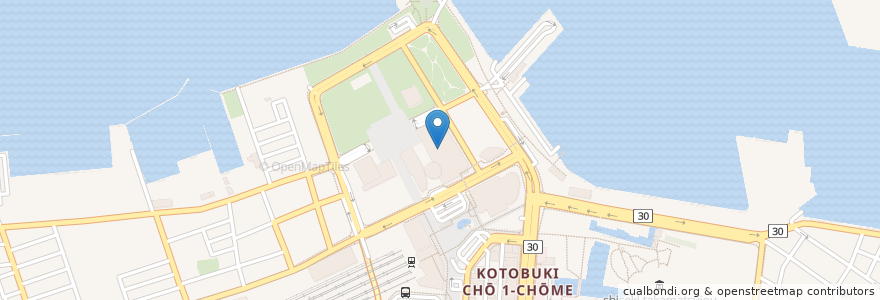 Mapa de ubicacion de 香川県パスポートセンター en ژاپن, 香川県, 高松市.