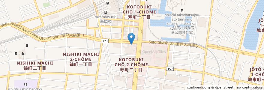 Mapa de ubicacion de 香川社会保険事務局 en Giappone, Prefettura Di Kagawa, 高松市.