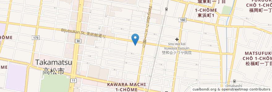 Mapa de ubicacion de 高松保育園 en 日本, 香川县, 高松市.