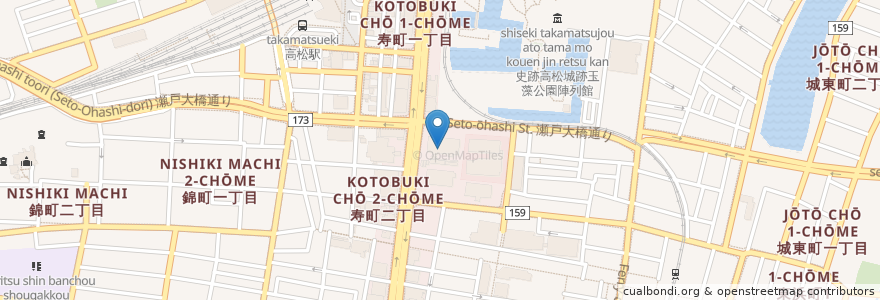 Mapa de ubicacion de 高松入国管理局 en اليابان, كاغاوا, 高松市.