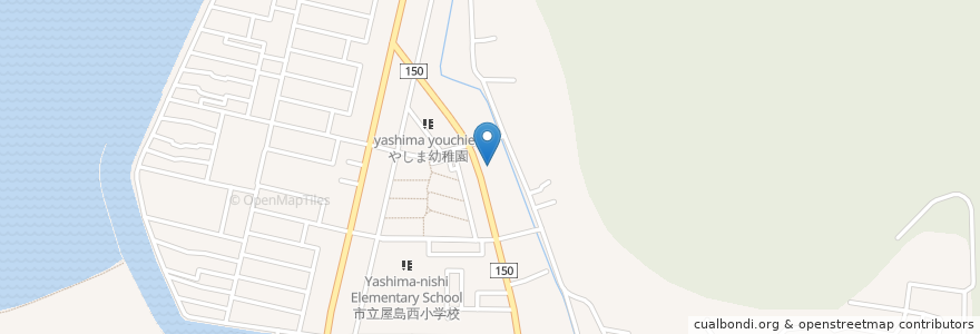 Mapa de ubicacion de 高松北警察署屋島交番 en 日本, 香川県, 高松市.