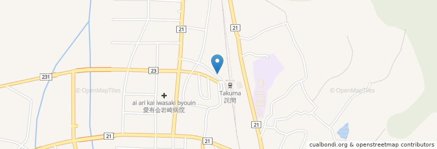 Mapa de ubicacion de 高瀬警察署松崎駐在所 en Jepun, 香川県, 三豊市.