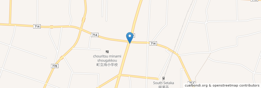 Mapa de ubicacion de 南瀬高郵便局 en Japan, Fukuoka Prefecture, Miyama.