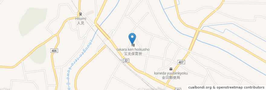 Mapa de ubicacion de 宝見保育所 en Japonya, 福岡県, 田川郡, 福智町.