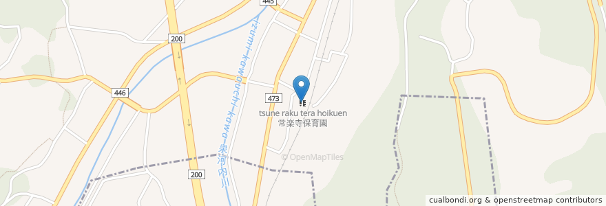 Mapa de ubicacion de 常楽寺保育園 en 日本, 福岡県, 飯塚市.