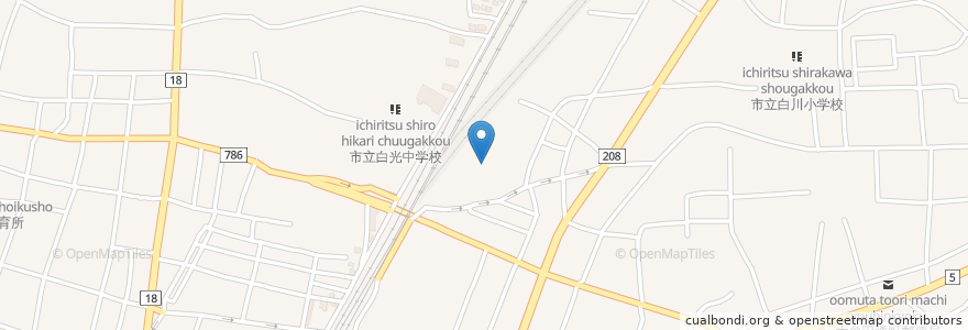 Mapa de ubicacion de 日の出保育所 en Japan, Präfektur Fukuoka, 大牟田市.