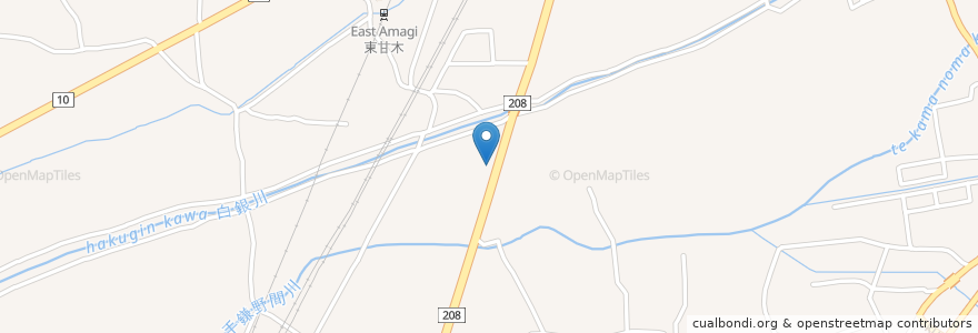 Mapa de ubicacion de 杉循環器科内科病院 en Japan, 福岡県, 大牟田市.