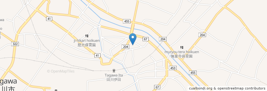 Mapa de ubicacion de 村上外科病院 en Japan, 福岡県, 田川市.