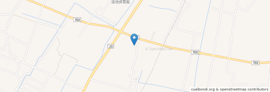 Mapa de ubicacion de 柳川市立図書館蒲池分館 en 日本, 福岡県, 柳川市.