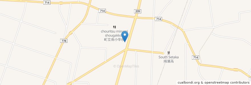 Mapa de ubicacion de 瀬高警察署南瀬高駐在所 en 日本, 福岡県, みやま市.
