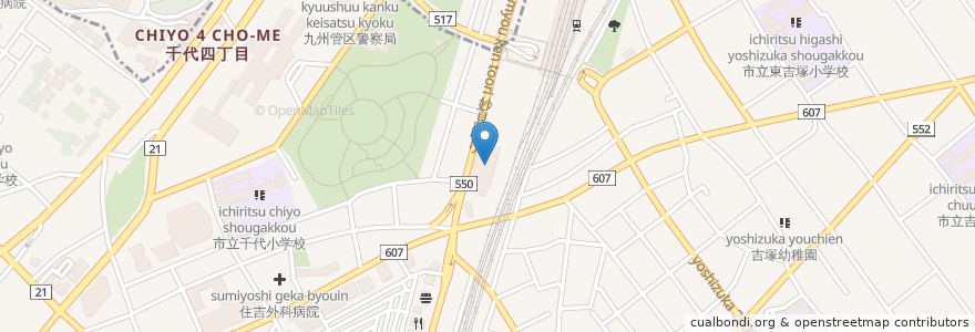 Mapa de ubicacion de 福岡市民病院 en Japan, 福岡県, Fukuoka, 博多区.