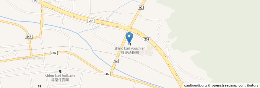 Mapa de ubicacion de 篠栗幼稚園 en Giappone, Prefettura Di Fukuoka, 糟屋郡, 篠栗町.