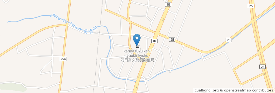 Mapa de ubicacion de 苅田富久簡易郵便局 en Giappone, Prefettura Di Fukuoka, 京都郡, 苅田町.