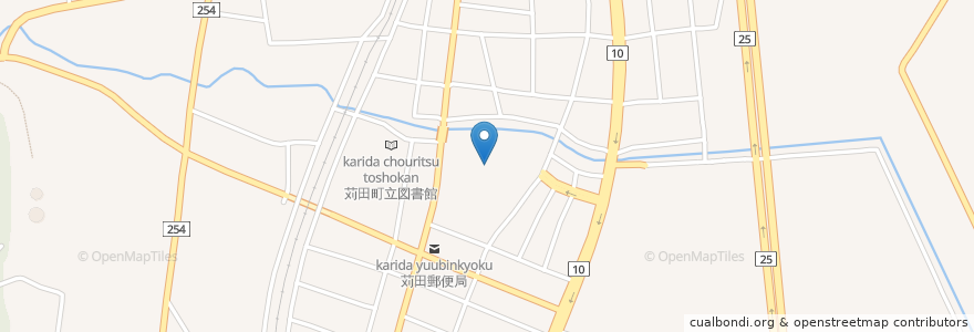 Mapa de ubicacion de 苅田町役場 en Giappone, Prefettura Di Fukuoka, 京都郡, 苅田町.