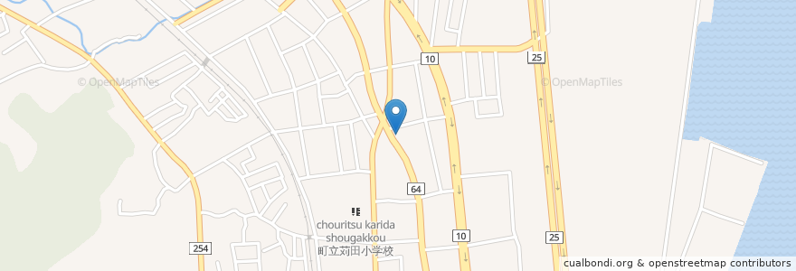 Mapa de ubicacion de 苅田第一幼稚園 en Japón, Prefectura De Fukuoka, 京都郡, 苅田町.