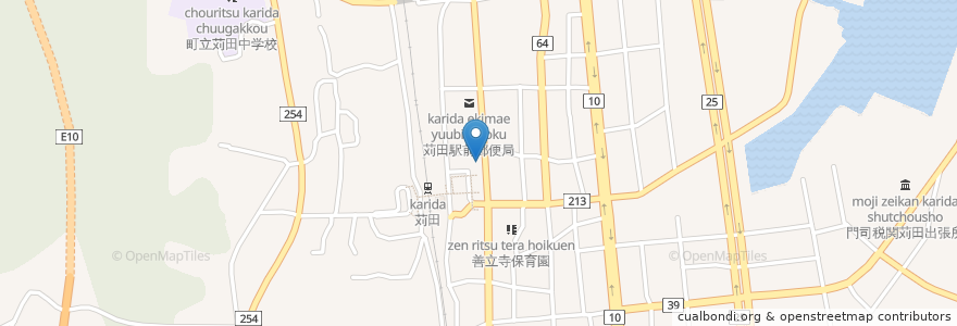 Mapa de ubicacion de 行橋警察署苅田交番 en 日本, 福岡県, 京都郡, 苅田町.