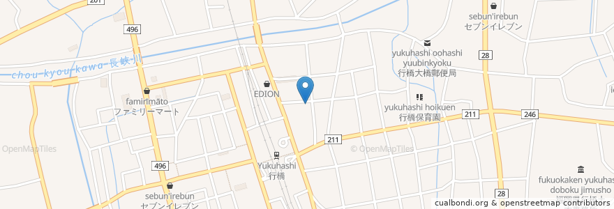 Mapa de ubicacion de 行橋警察署行橋駅前交番 en Japan, 福岡県, 行橋市.