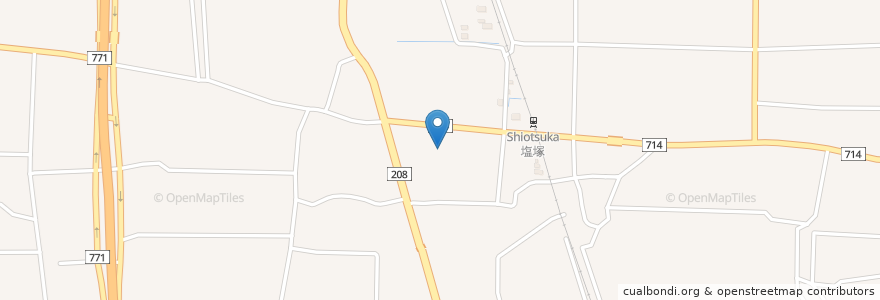Mapa de ubicacion de 豊原幼稚園 en Japan, 福岡県, 柳川市.