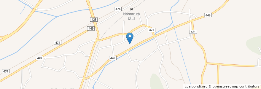 Mapa de ubicacion de 飯塚市立鯰田保育所 en 日本, 福冈县, 饭冢市.