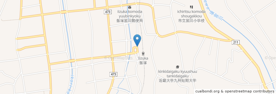 Mapa de ubicacion de 飯塚警察署飯塚駅前交番 en Japan, Fukuoka Prefecture, Iizuka.