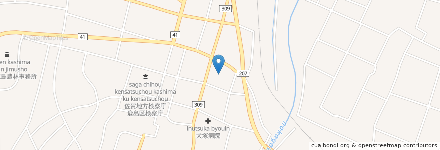 Mapa de ubicacion de アソカ保育園 en Japon, Préfecture De Saga, 鹿島市.
