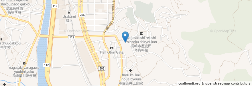 Mapa de ubicacion de ルンビニー幼稚園 en 日本, 長崎県, 長崎市.