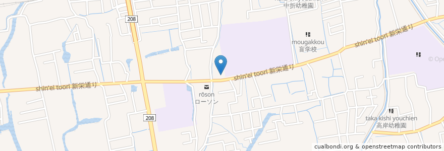Mapa de ubicacion de 佐賀天祐郵便局 en 일본, 사가현, 佐賀市.