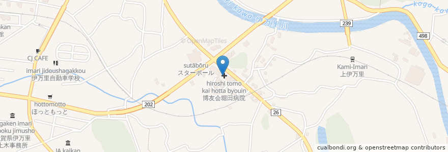 Mapa de ubicacion de 博友会堀田病院 en 日本, 佐賀県, 伊万里市.