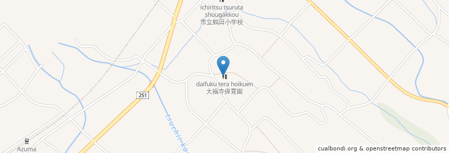 Mapa de ubicacion de 大福寺保育園 en 日本, 长崎县, 云仙市.