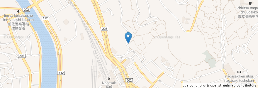 Mapa de ubicacion de 日本二十六聖人記念館 en Япония, Нагасаки, Нагасаки.