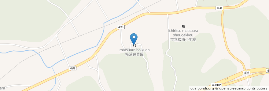 Mapa de ubicacion de 松浦保育園 en Jepun, 佐賀県, 伊万里市.