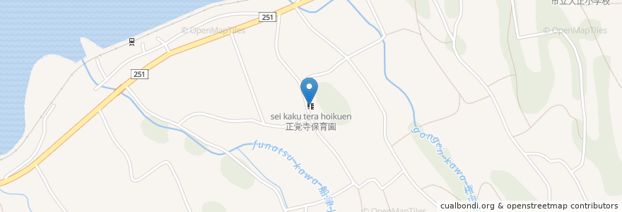 Mapa de ubicacion de 正覚寺保育園 en 日本, 长崎县, 云仙市.