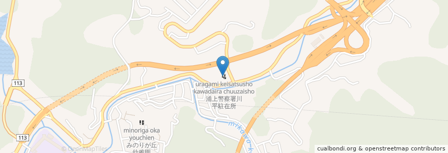 Mapa de ubicacion de 浦上警察署川平駐在所 en Japan, Präfektur Nagasaki, 長崎市.