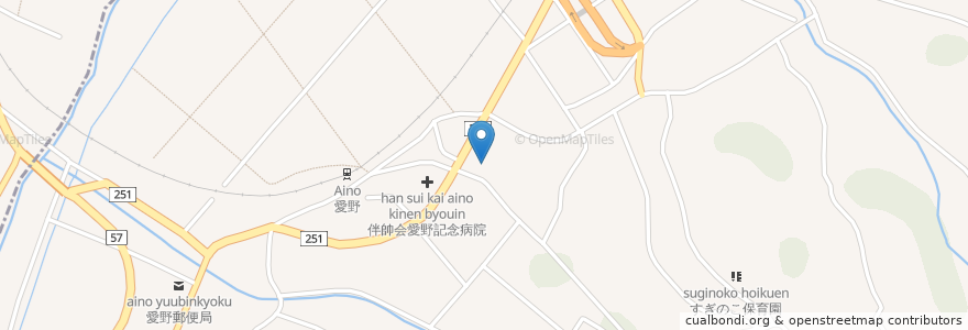 Mapa de ubicacion de 英仁会有明保養院 en 日本, 长崎县, 云仙市.