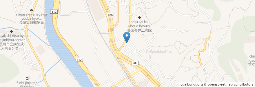 Mapa de ubicacion de 長崎県計量検定所 en Japón, Prefectura De Nagasaki, 長崎市.