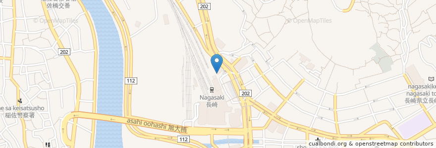 Mapa de ubicacion de 長崎警察署長崎駅前交番 en 일본, 나가사키현, 나가사키.