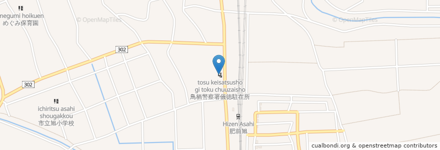 Mapa de ubicacion de 鳥栖警察署儀徳駐在所 en 日本, 佐賀県, 鳥栖市.
