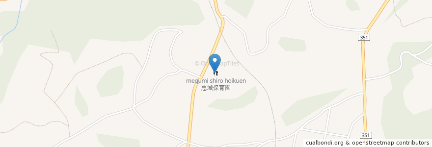 Mapa de ubicacion de 恵城保育園 en 日本, 大分県, 杵築市.