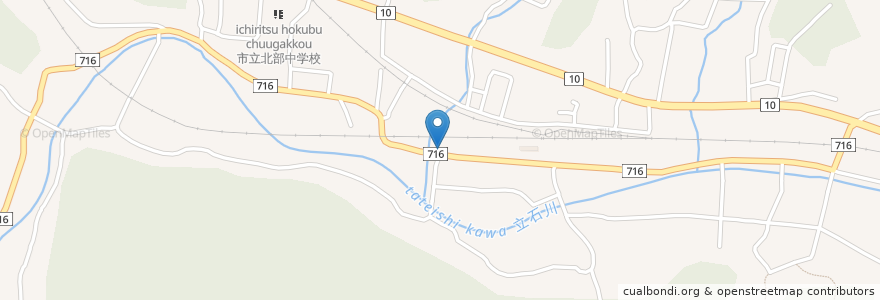 Mapa de ubicacion de 日出警察署立石駐在所 en Japan, Oita Prefecture, Kitsuki.